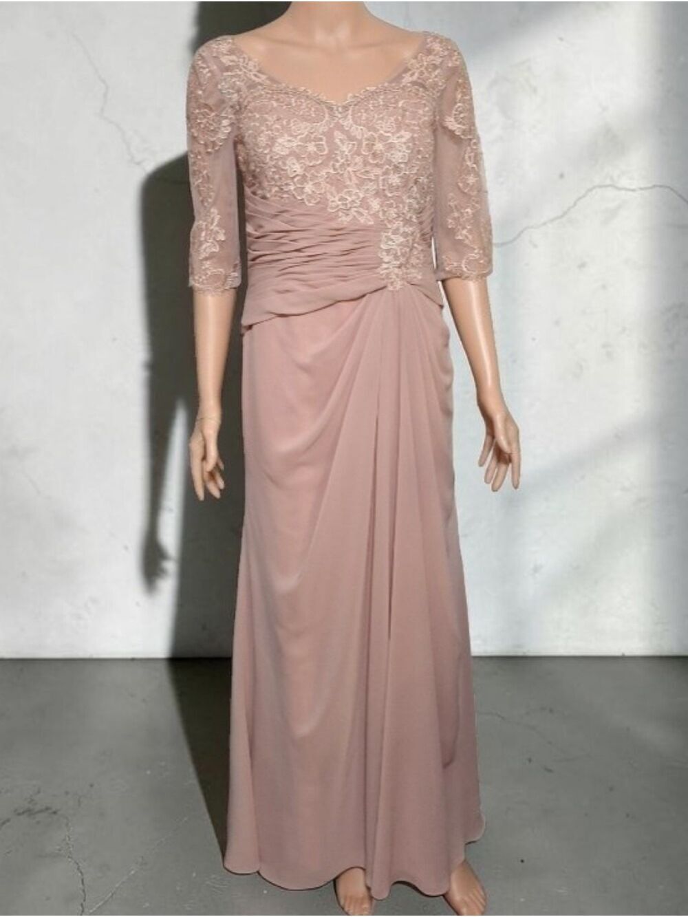 JJ's House Dusty rose formal mother of the bride, bridesmaid, Prom Dress Sz 4